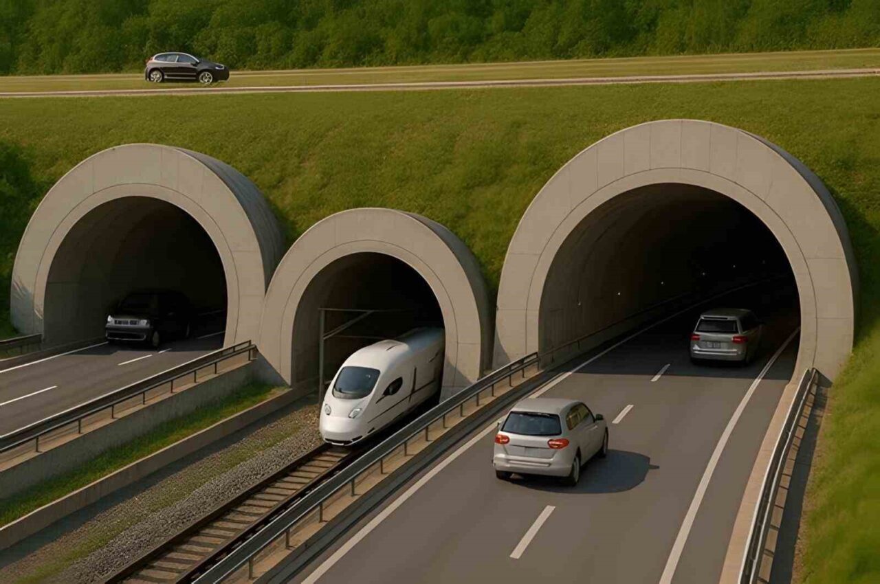 Dörtyol-Hassa Demir Yolu ve Otoyolu Tünelleri Projesi için yaklaşık 1,55