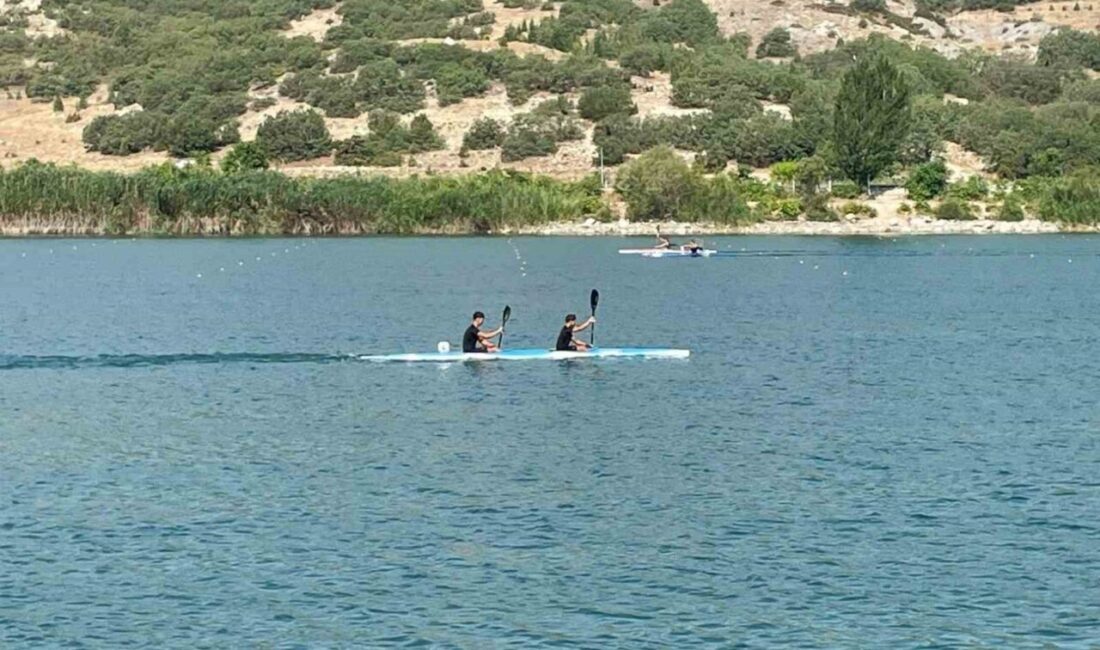 Eskişehir'de, Sarısungur Göleti'nde düzenlenen 'Durgunsu Kano Türkiye Şampiyonası', 15 ilden