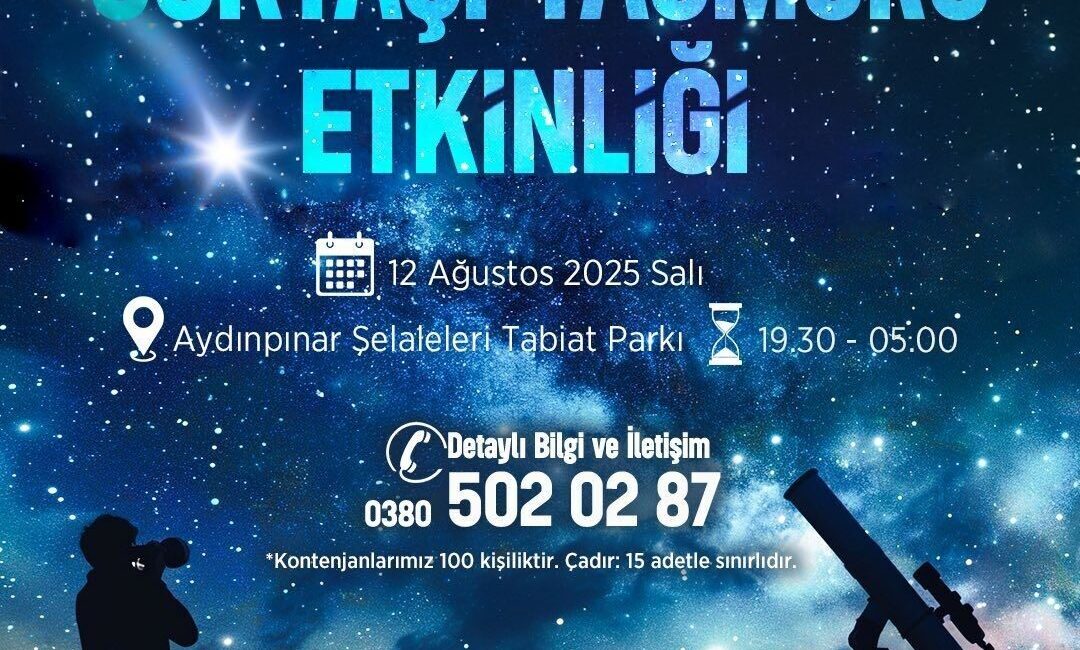 Perseid meteor yağmuru bu gece zirveye ulaşıyor ve Düzce Belediyesi