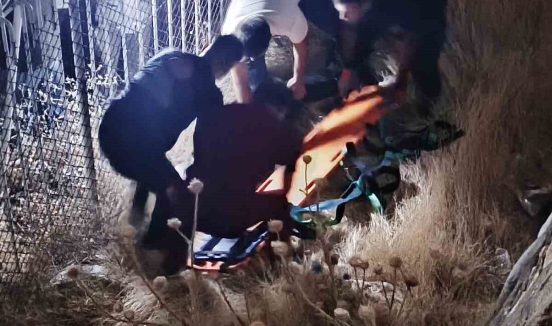 Elazığ'da Zafran Mahallesi'nde 4 metre yüksekten düşen bir kişi ağır