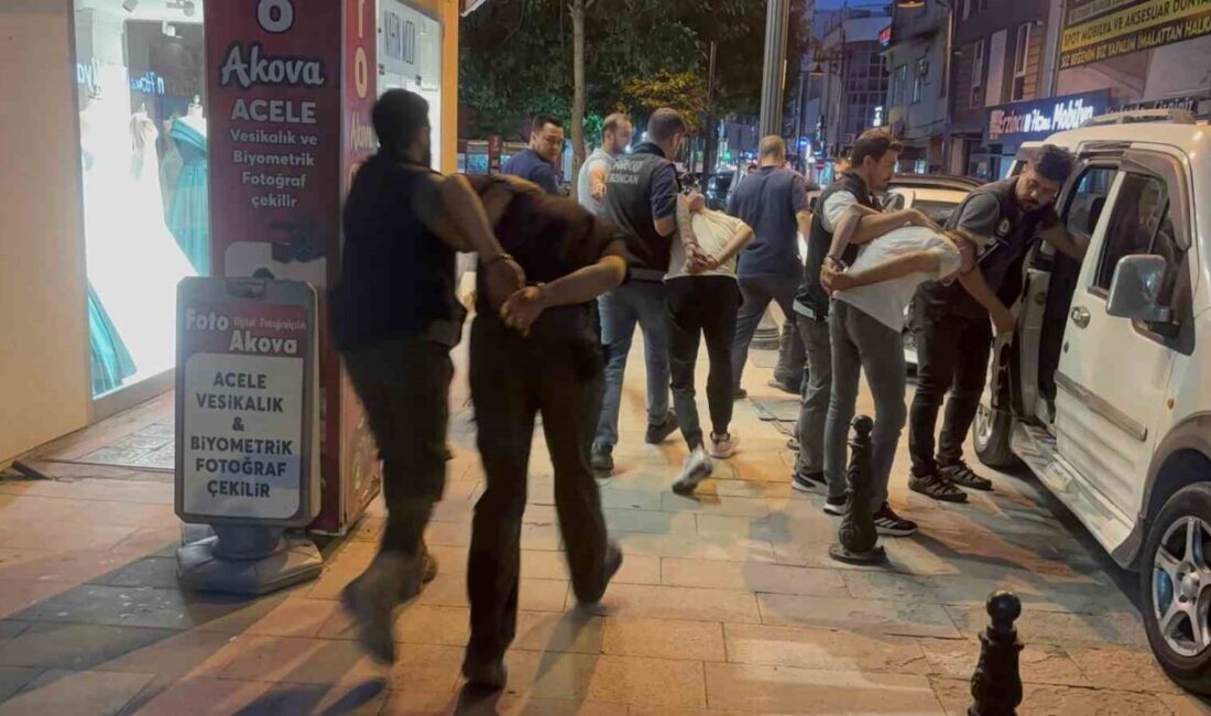 Erzincan'da narkotik polisinin düzenlediği operasyonda, uyuşturucu tacirlerine şok baskın gerçekleşti.