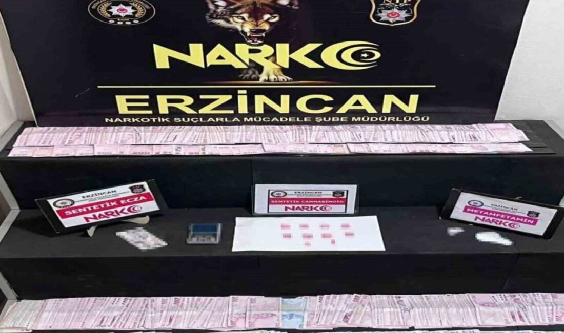 Erzincan'da uyuşturucu madde ticaretiyle ilgili yapılan operasyonda, D.K. ve K.S.