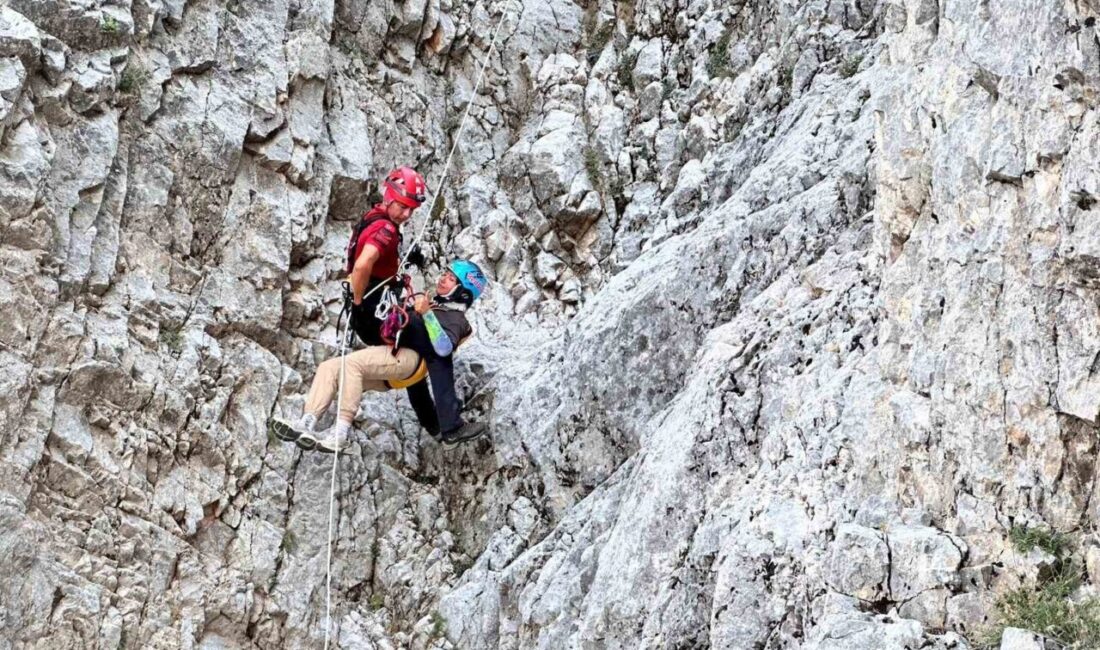 Fethiye'de yamaç paraşütü pilotu Elif A. ve yolcusu, kayalık alana