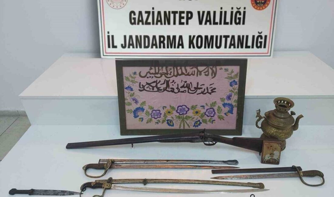 Gaziantep’te jandarma, tarihî eser kaçakçılığını önlemek amacıyla C.K. isimli bir