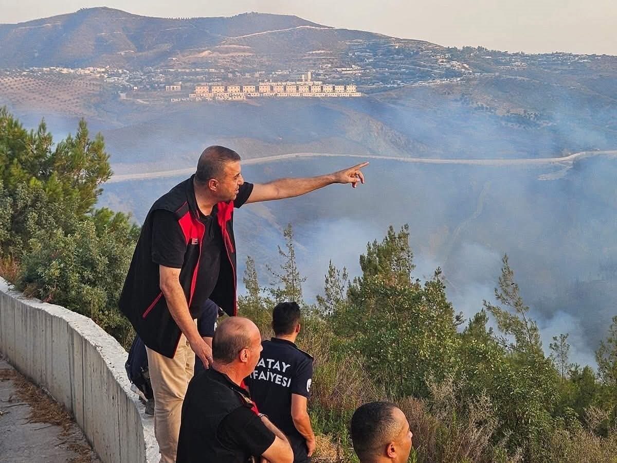 Hatay’da Orman Yangınına Müdahale Gece Boyunca Sürüyor Hatay’da meydana gelen