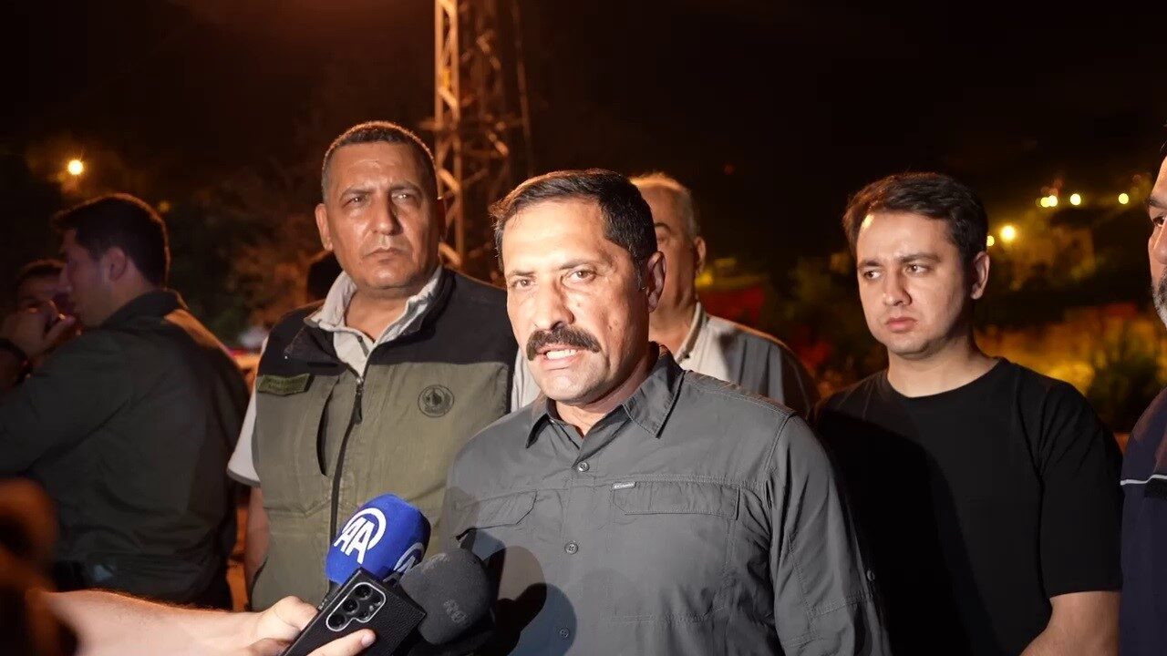 Hatay Valisi Mustafa Masatlı, Hassa ilçesindeki orman yangınına 173 araç