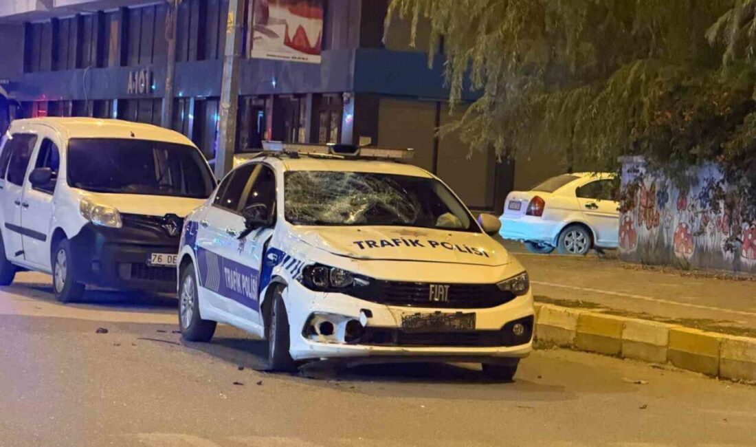 Iğdır’da gece saatlerinde motosiklet ile polis aracı çarpıştı. Taner Sayan