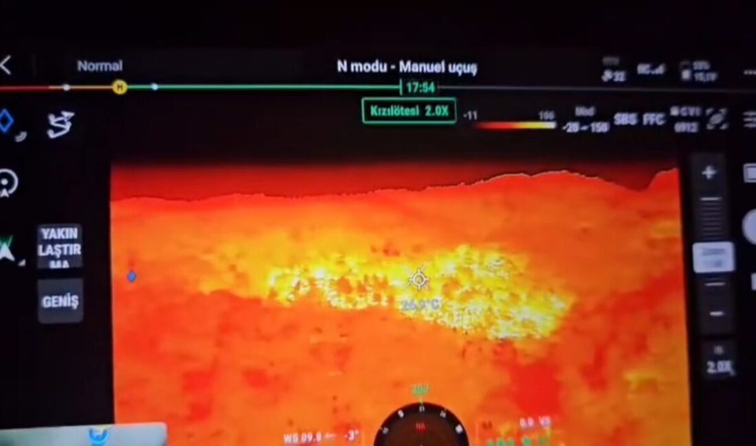 Isparta'nın Eğirdir ilçesindeki Kovada Gölü yakınlarında çıkan orman yangını, itfaiye