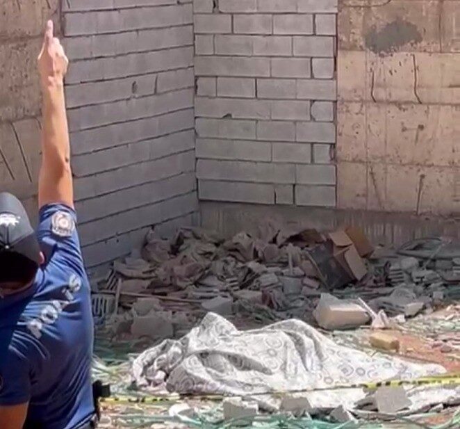 Kahramanmaraş'ın Onikişubat ilçesindeki bir inşaatta 63 yaşındaki Z.G., bilinmeyen bir