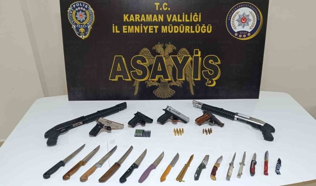 Karaman'da gerçekleştirilen asayiş uygulamalarında, 10 kişi tutuklandı, 2 bin 512