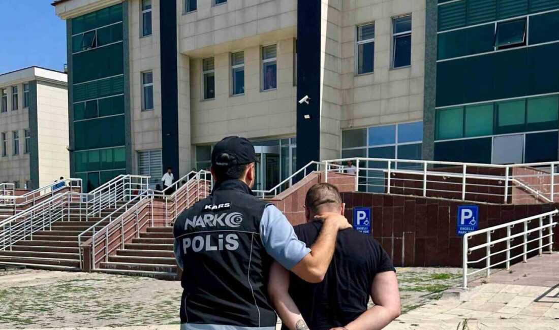 Kars'ta 33 yaşındaki T.O., uyuşturucu ticareti nedeniyle hakkında kesinleşmiş 22