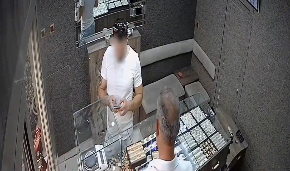 Bingöl'de bir kuyumcudan 3.20 gram ağırlığında altın küpe çalan şüpheli,