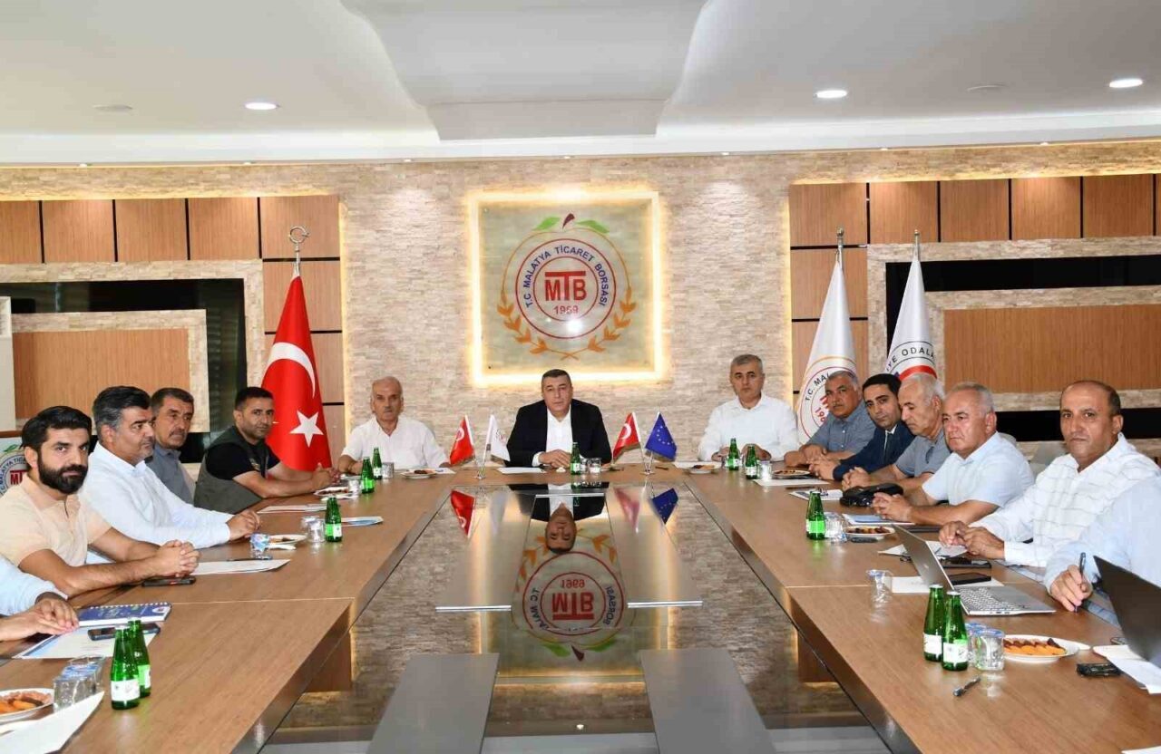 Malatya'da "Lisanslı Kuru Kayısı Deposu ve Borsası Projesi" için istişare