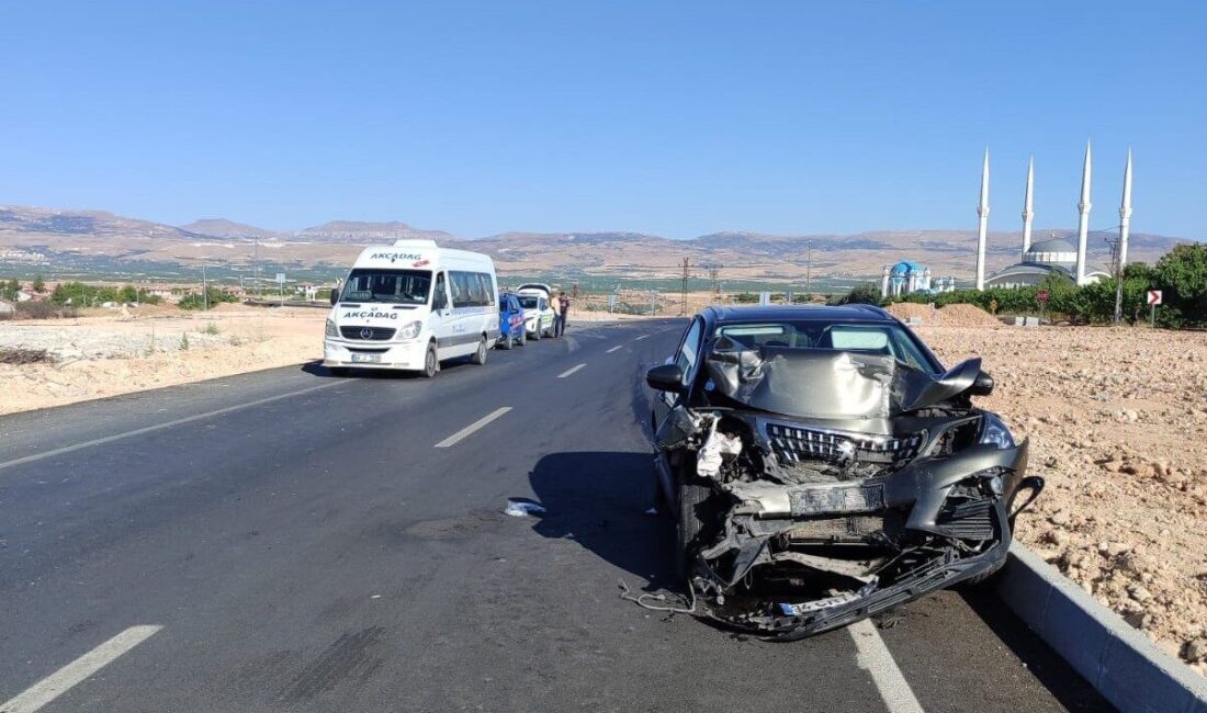 Malatya'nın Akçadağ ilçesinde minibüs ile otomobilin çarpışması sonucu 9 kişi