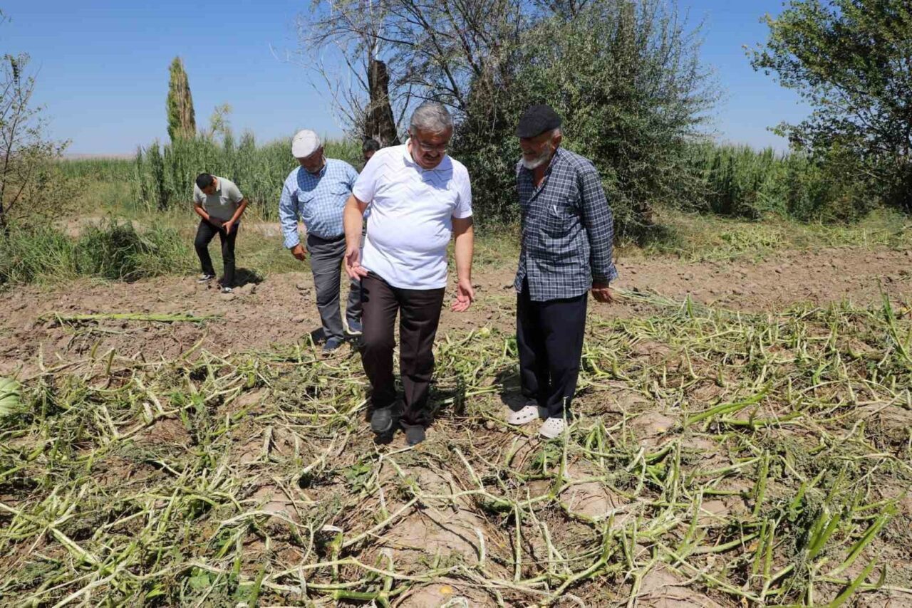 AK Parti Afyonkarahisar Milletvekili Av. İbrahim Yurdunuseven, dolu yağışının ardından