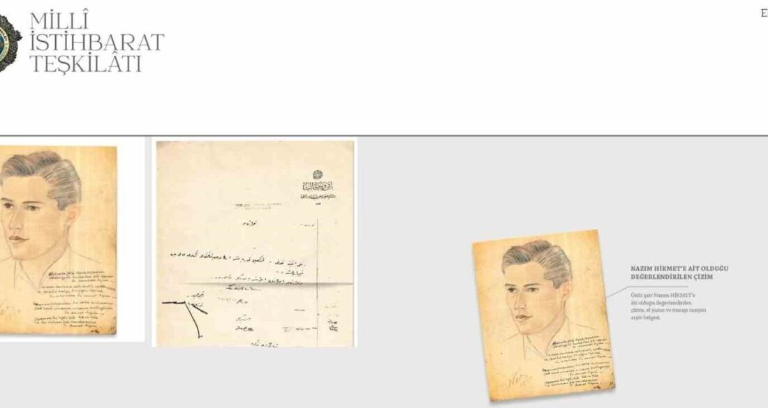 Millî İstihbarat Teşkilâtı (MİT), ünlü şair Nazım Hikmet'e ait 1950