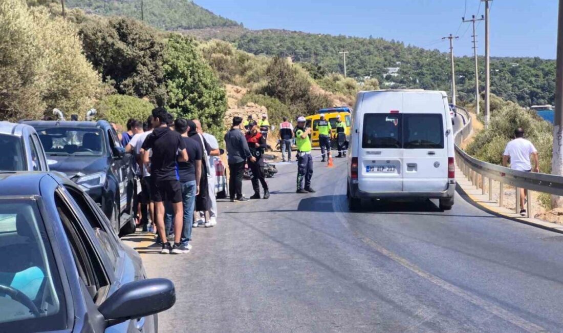 Bodrum'da 23 yaşındaki motosiklet sürücüsü Rıdvan Acar, Kızılağaç yönüne giden