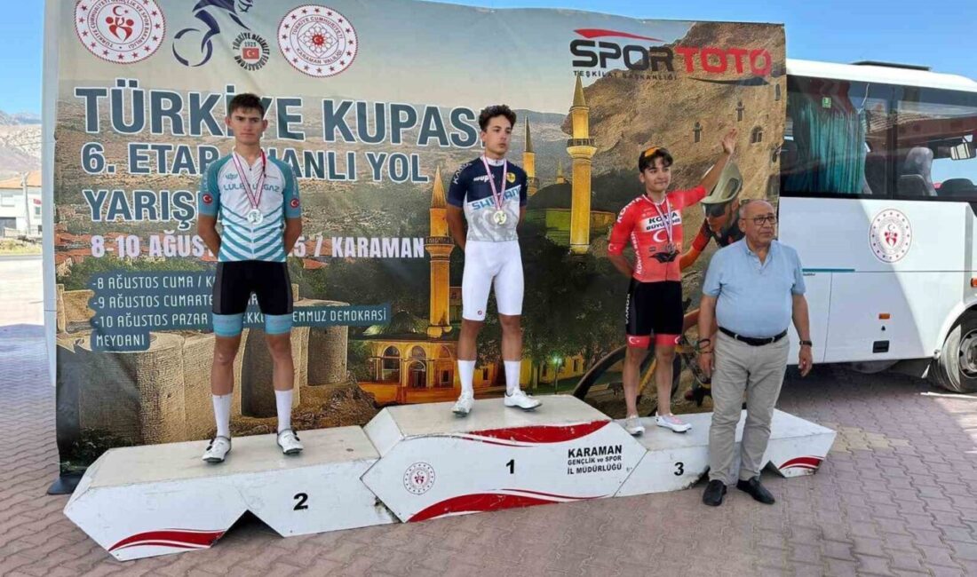 Muğla'dan Mustafa Alperen Aydınlı, Karaman'daki Türkiye Kupası 6. Etap Bisiklet