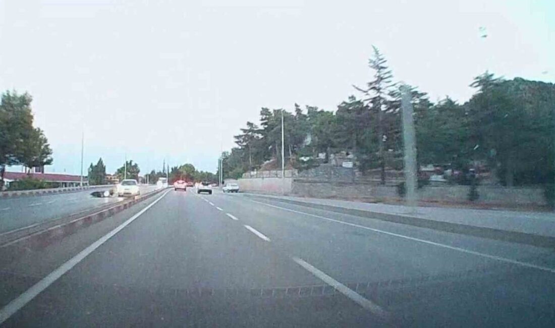 Afyonkarahisar'da Kocatepe Asri Mezarlığı yakınında bir otomobil, aniden önüne çıkan