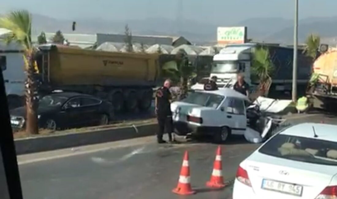 Kahramanmaraş'ta meydana gelen kazada, Ş.D. (24) yönetimindeki Tofaş otomobili sulama