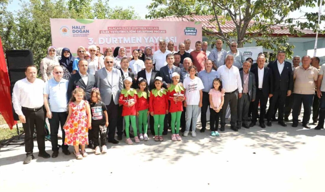 Samsun Büyükşehir Belediyesi, Alaçam'da düzenlenen 3. Dürtmen Yaylası Çilek Festivali
