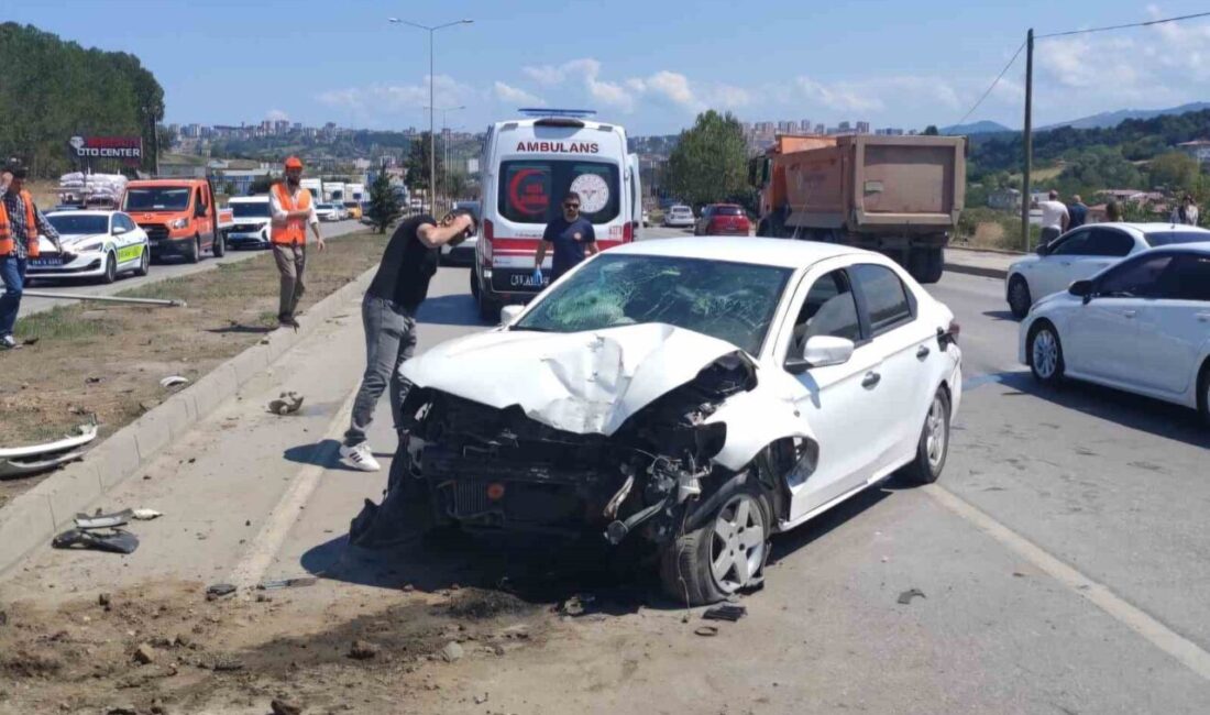 Samsun'un İlkadım ilçesinde iki otomobilin çarpışması sonucu Kadir Görkem Şahin,