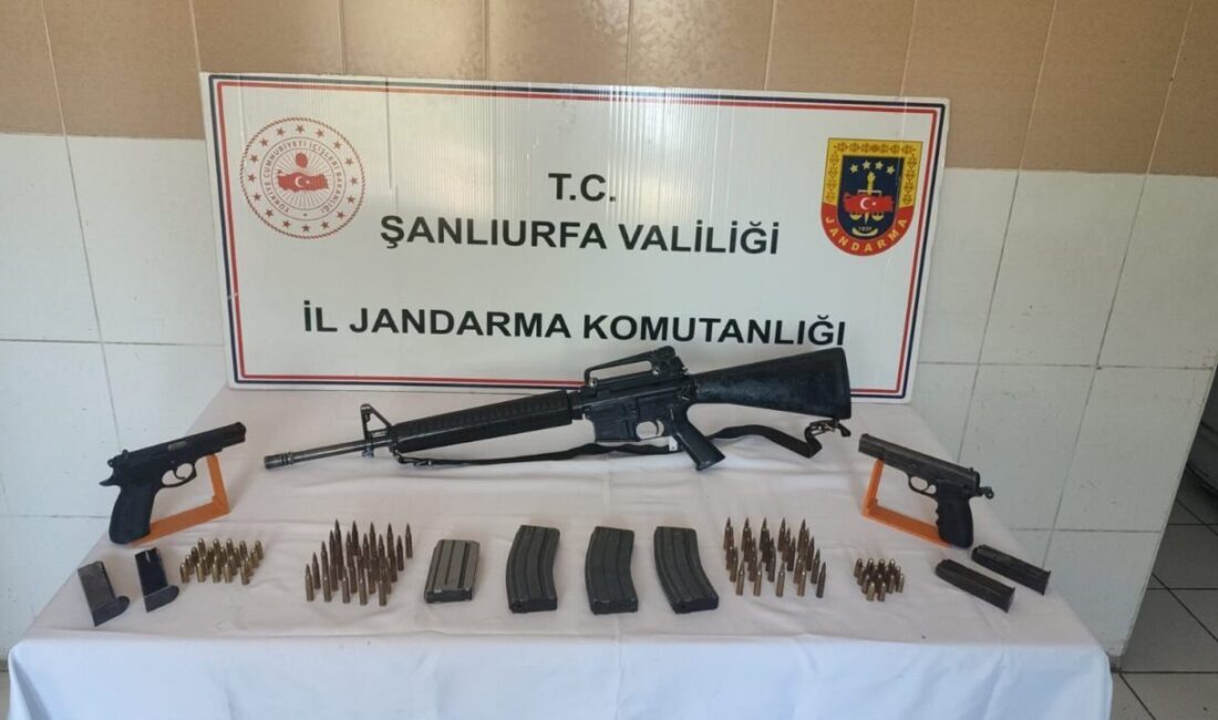 Şanlıurfa'nın Siverek ilçesinde yapılan operasyonda, ruhsatsız silah ve mühimmat ele
