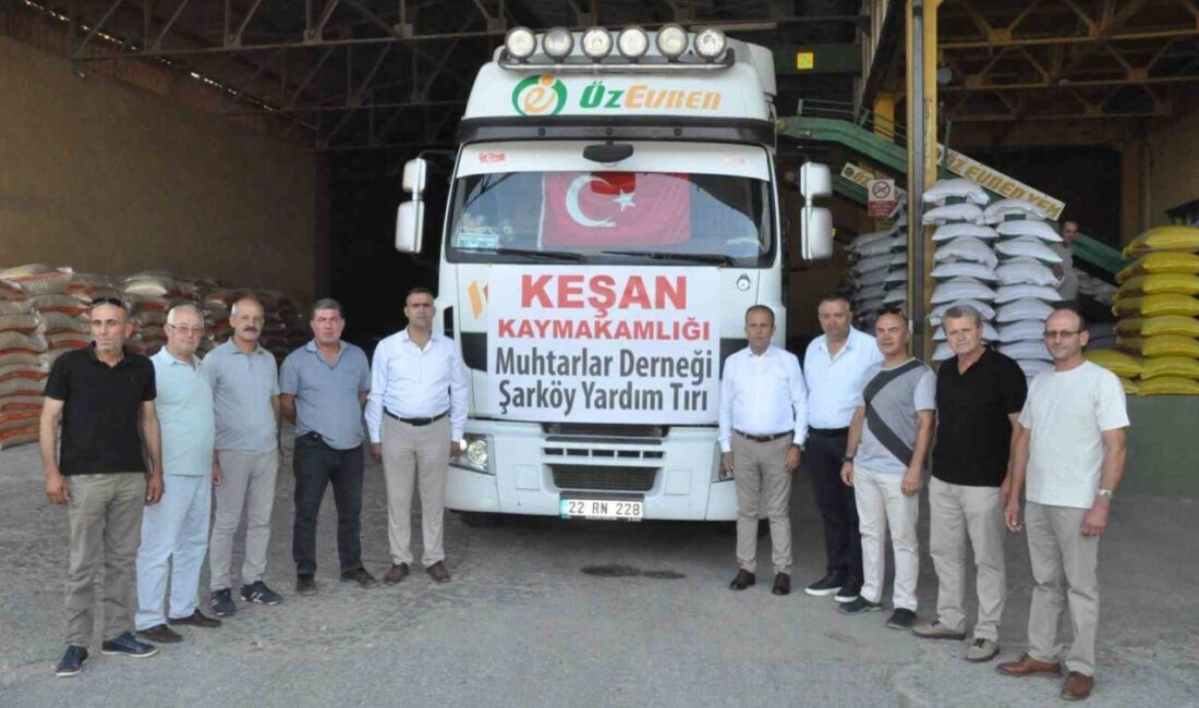 Şarköy'deki yangın felaketinin ardından Keşan Köy ve Mahalle Muhtarları Derneği,
