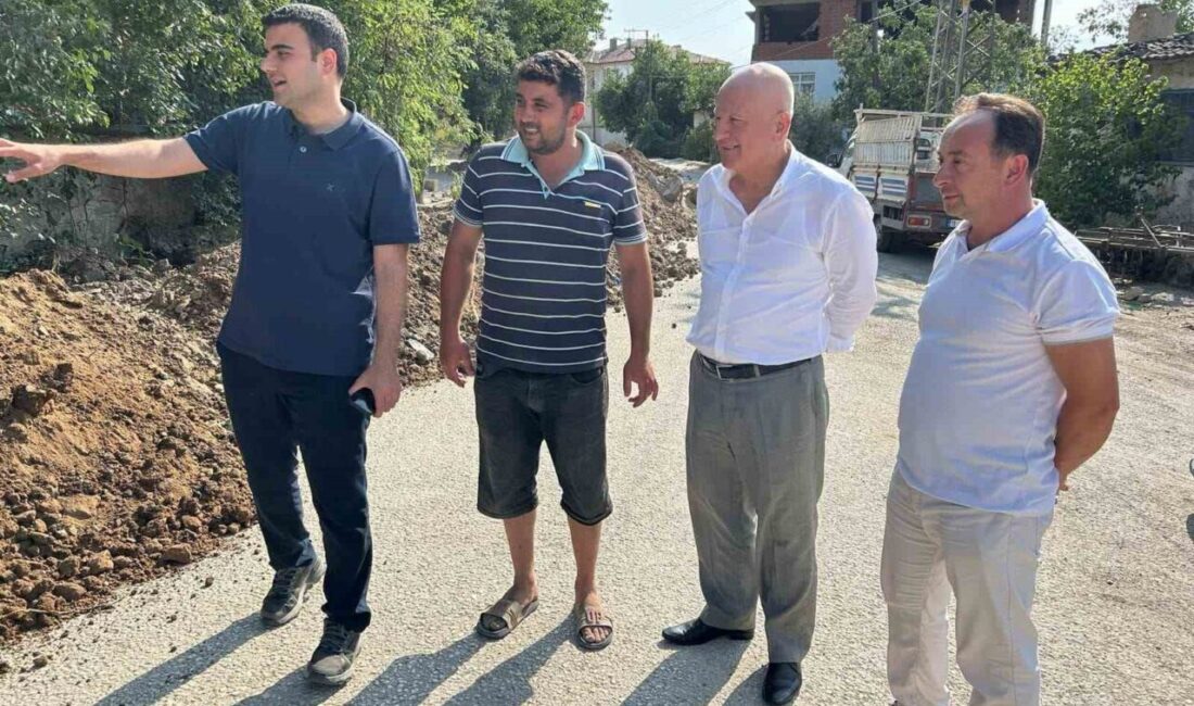 Bilecik'in Osmaneli ilçesindeki Selçik Köyü'nde, eskiyen içme suyu hattı yenileniyor.