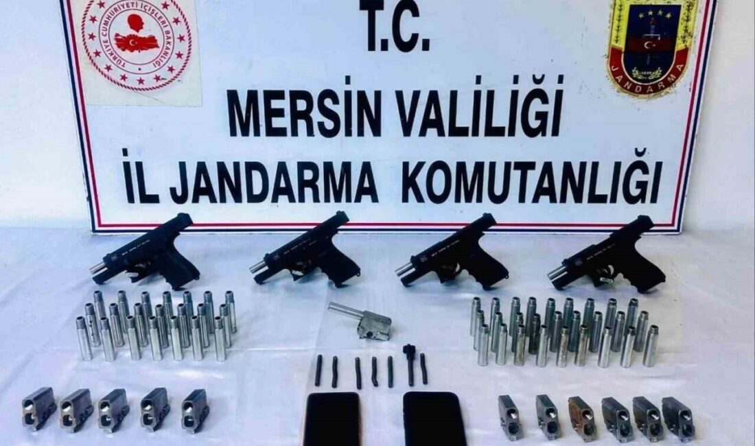 Mersin İl Jandarma Komutanlığı, silah ve mühimmat kaçakçılığı yapan bir