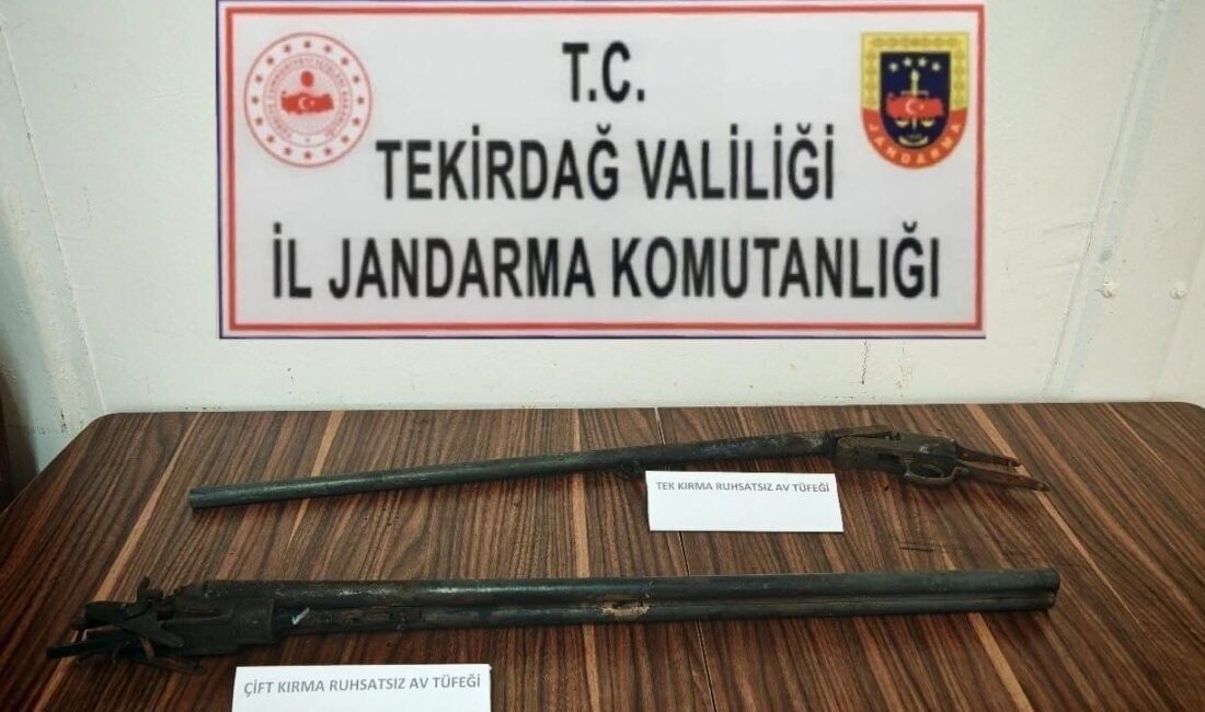 Tekirdağ İl Jandarma Komutanlığı, Saray ve Şarköy ilçelerinde gerçekleştirdiği operasyonlarda