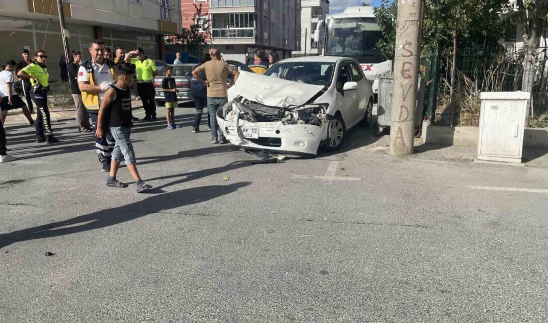 Tekirdağ'ın Kapaklı ilçesinde, C.S. yönetimindeki otomobil ile bir kamyonetin çarpışması