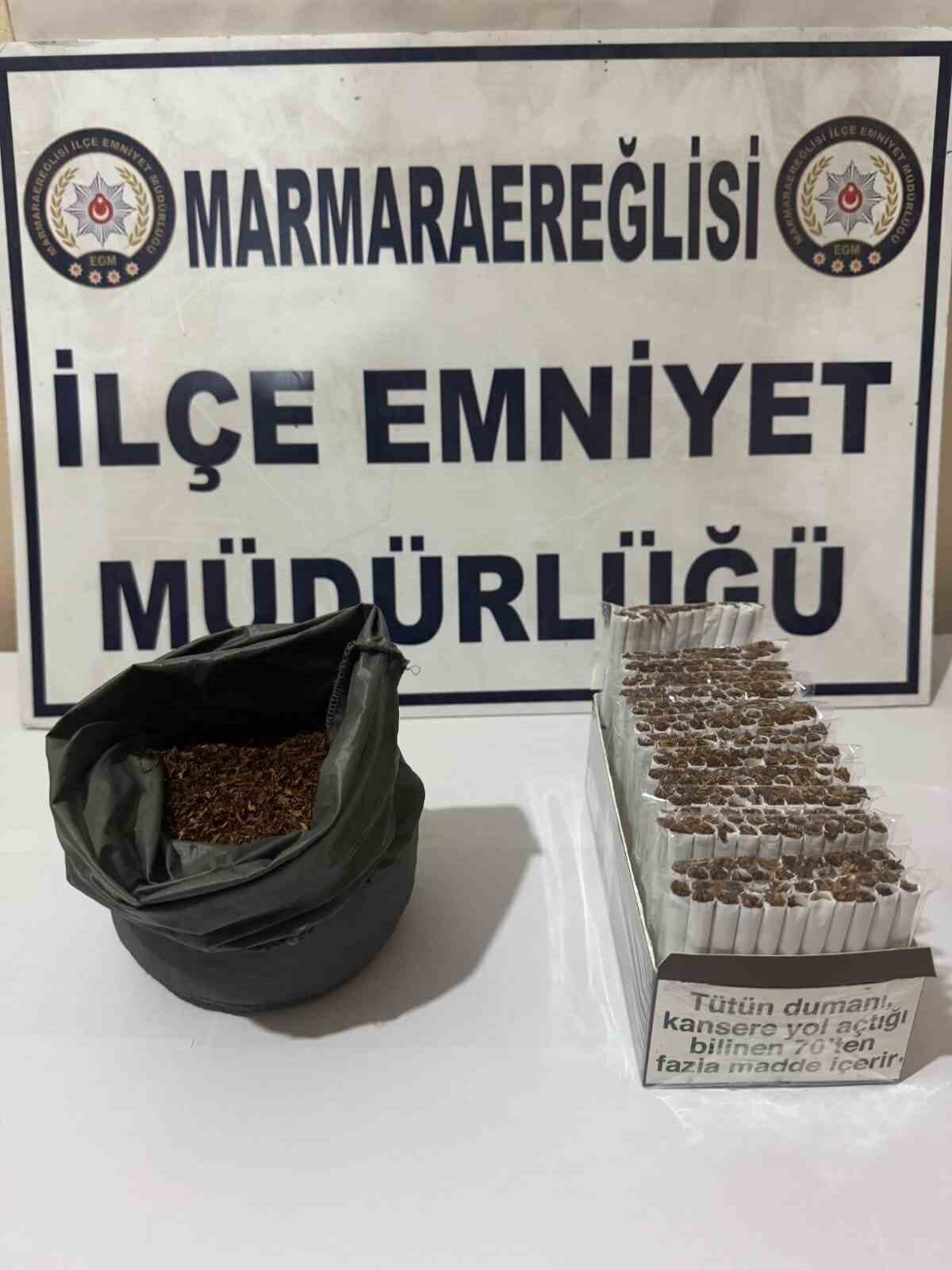 Tekirdağ'ın Marmaraereğlisi ilçesinde uyuşturucu satışı yapan K.K. isimli şahıs, düzenlenen
