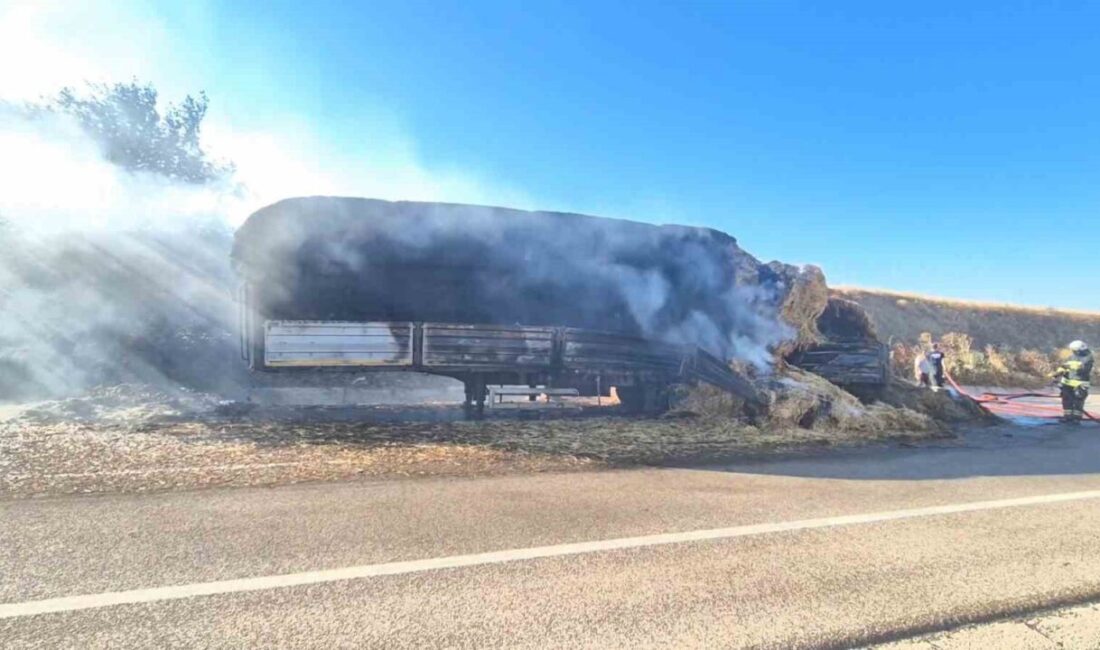 Tekirdağ’da LPG’li bir aracın çıkardığı yangın, buğday tarlasına ve bir