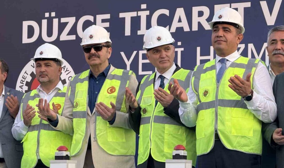 Düzce Ticaret ve Sanayi Odası'nın yeni hizmet binasının temeli atıldı.