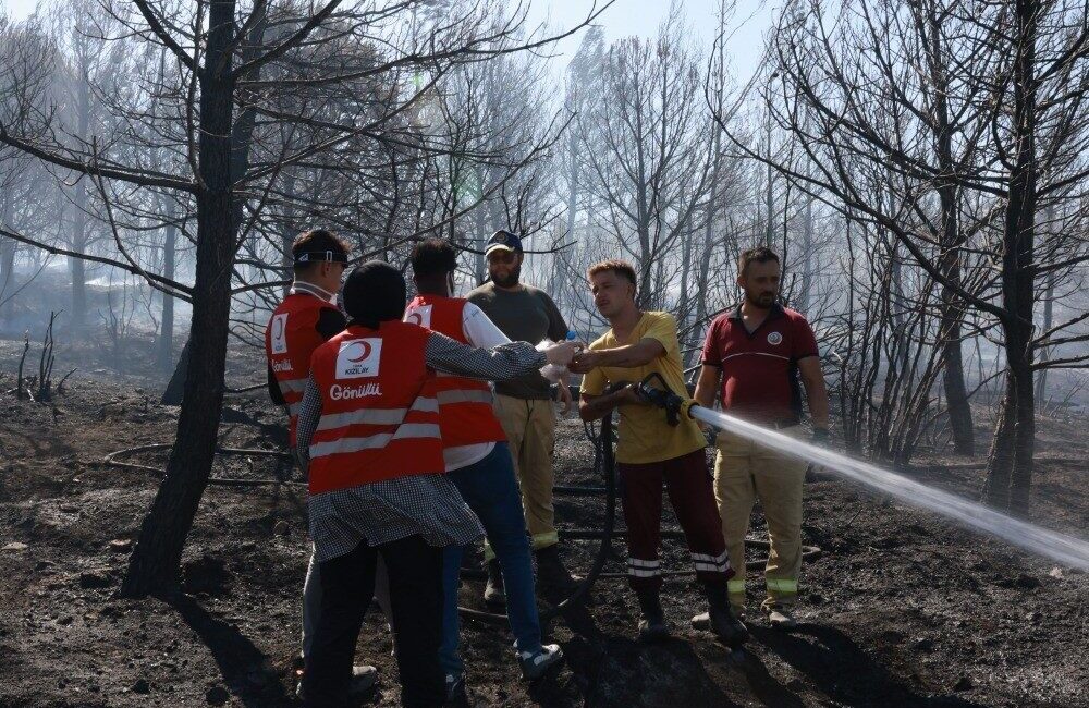 Türk Kızılay, haziran ayından bu yana 127 orman yangınına müdahale