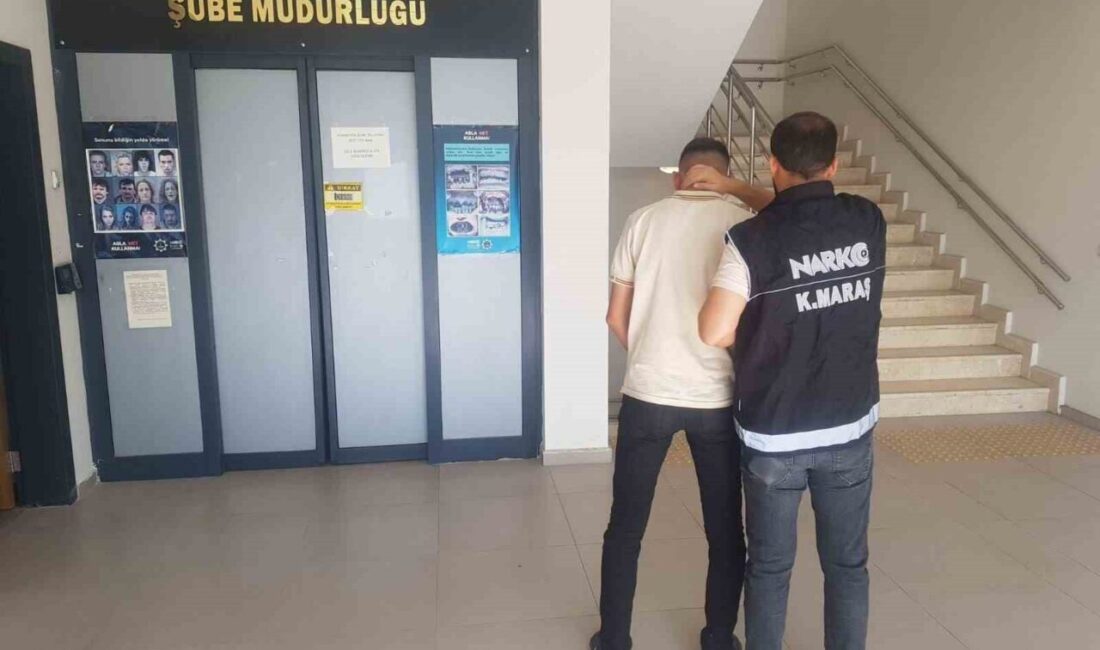 Kahramanmaraş'ta uyuşturucu ticareti yapan İ.N., düzenlenen operasyonda 345 sentetik ecza