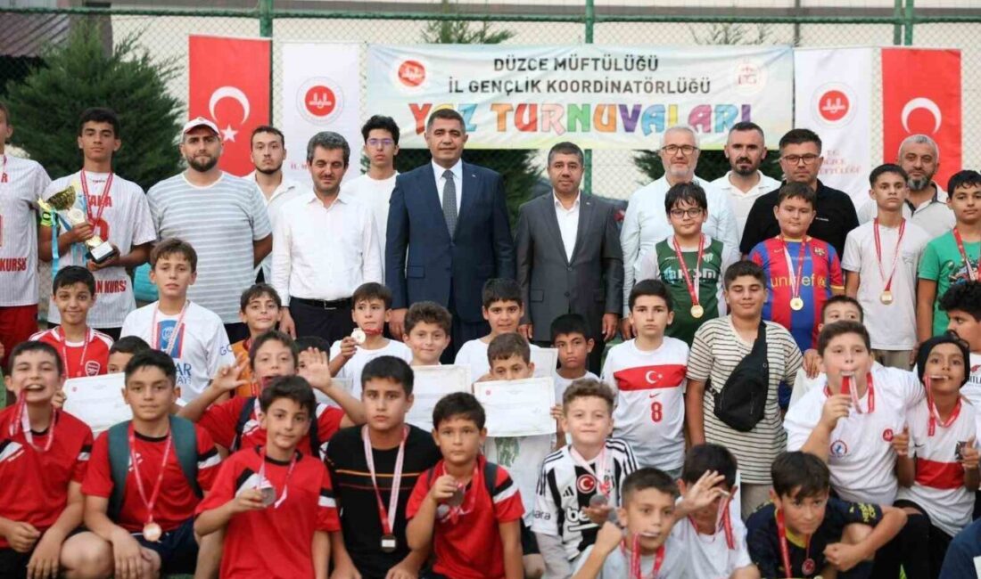 Düzce İl Müftülüğü yaz Kur’an Kursları katılımcıları için futbol turnuvası