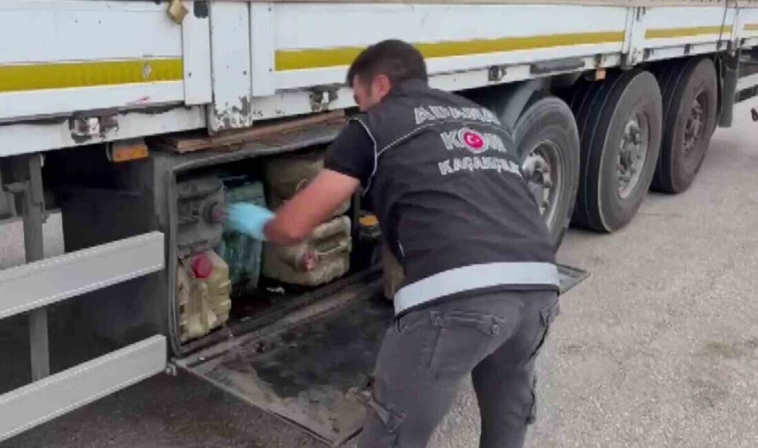 Adana'da, Kaçakçılık Şubesi ekipleri bir tırda yaptıkları aramada 149 gümrük