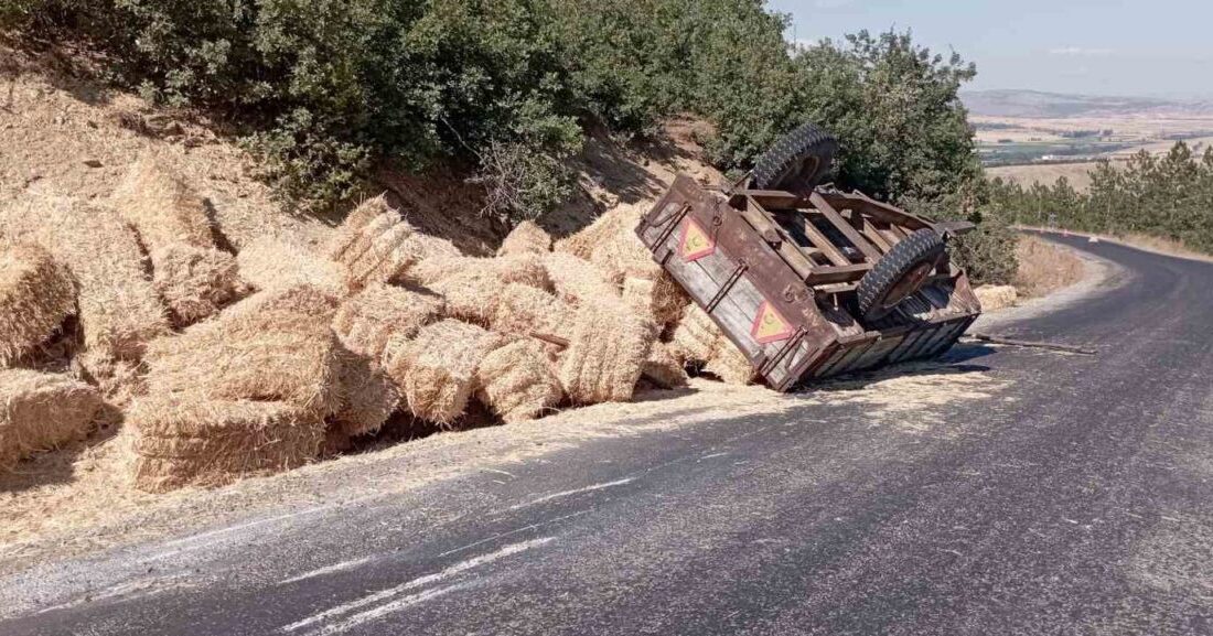 Tokat’ın Yeşilyurt ilçesinde Sökücek köyü yakınlarında meydana gelen traktör kazasında