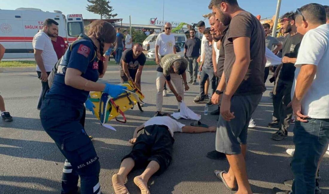 Antalya'da Şehmus Y. yönetimindeki otomobil, şerit ihlali yapan bir motosiklet