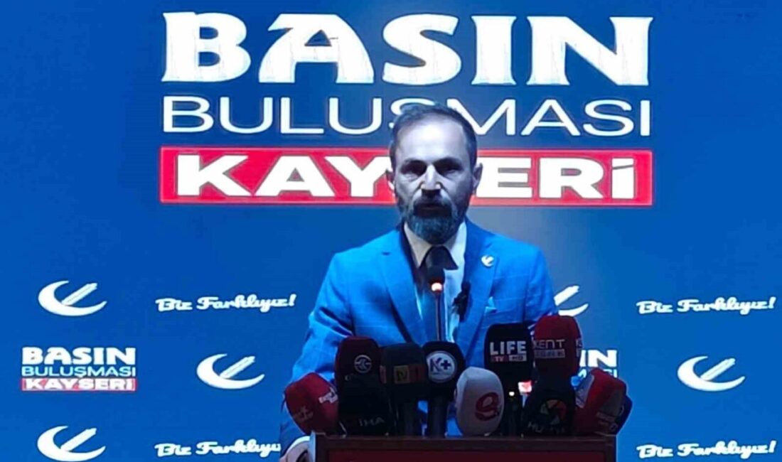 Yeniden Refah Partisi Kayseri İl Başkanı Ali Özcan, partilerinin yüzde