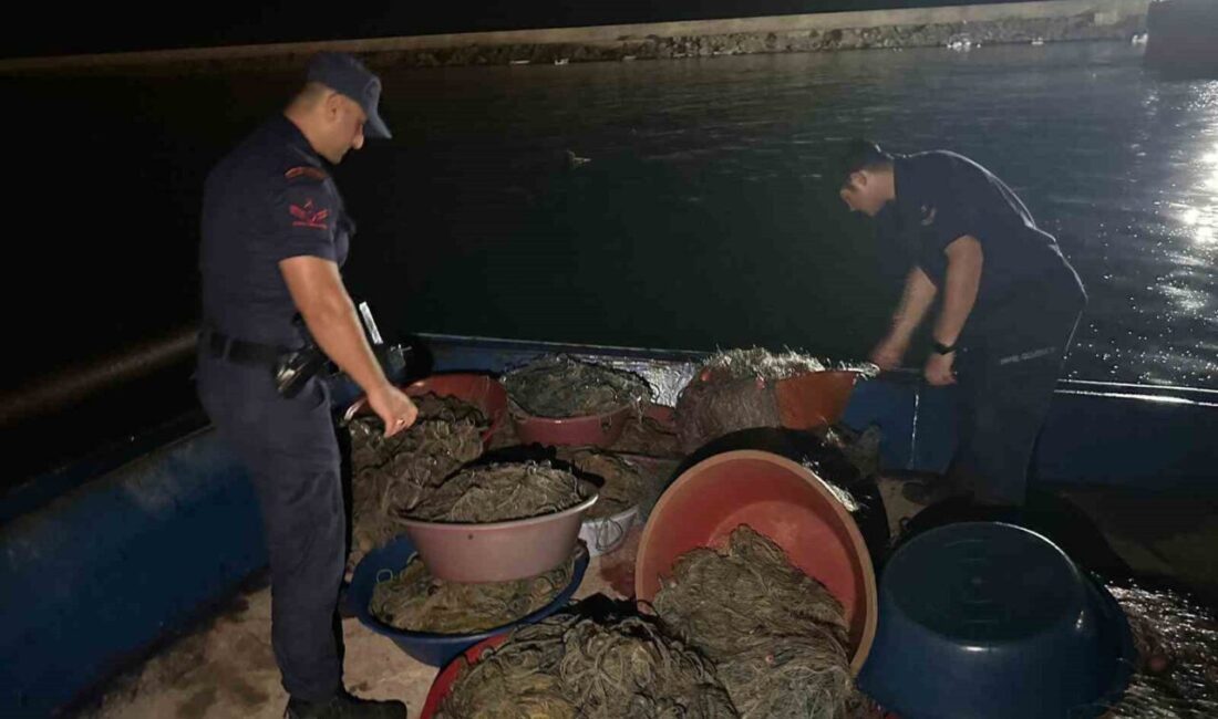Zonguldak'ın Kilimli ilçesinde, Sahil Güvenlik Komutanlığı ekipleri yasa dışı kalkan