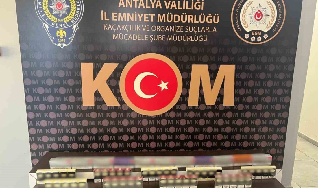Antalya'da KOM ekipleri, son 15 günde "Suç İşlemek Amacıyla Örgüt