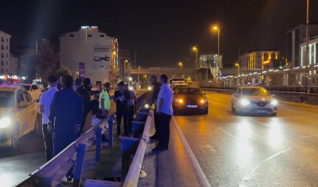 İstanbul'un Avcılar ilçesinde alkollü sürücü, E-5 kara yolunda hızla ilerleyerek
