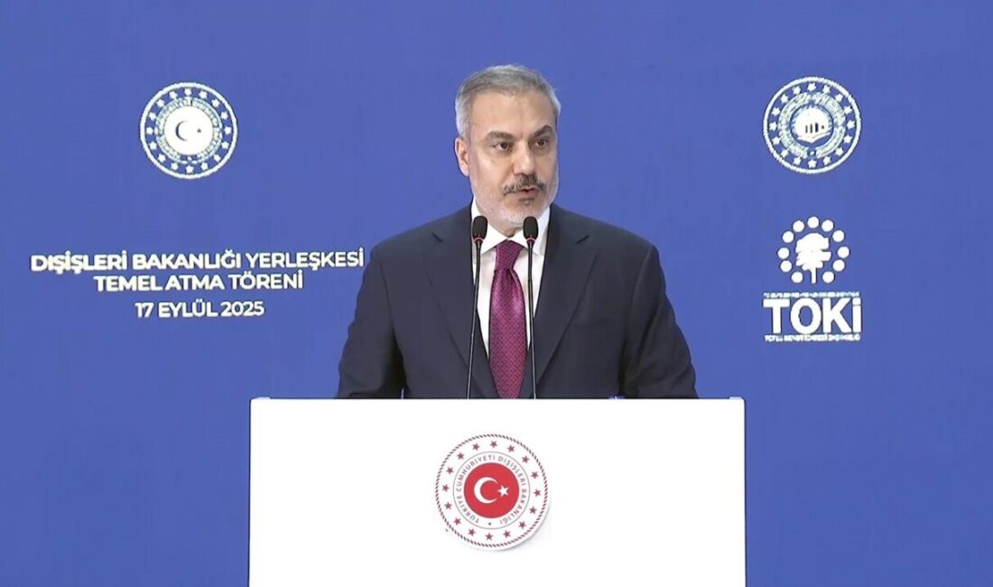 Dışişleri Bakanı Hakan Fidan, yeni yerleşkenin temel atma töreninde, Türkiye'nin