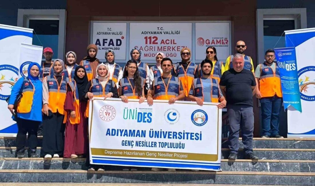 Adıyaman Üniversitesi, "Depreme hazırlanan genç nesiller" projesini başarıyla tamamladı. Öğrenciler