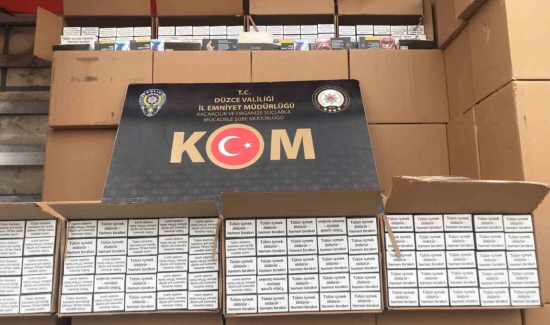 Düzce'de polis ve jandarma, son bir hafta içinde kaçakçılıkla mücadele