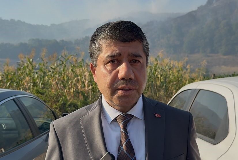 Düzce'de ormanlık alanda çıkan yangına 35 araç, 200 personel ve