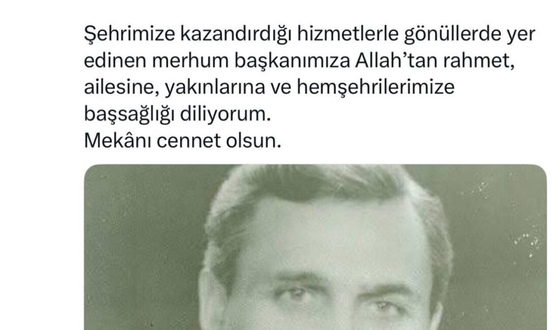 Kayseri'nin eski Belediye Başkanı Hüsamettin Çetinbulut'un vefatı, mevcut Büyükşehir Belediye